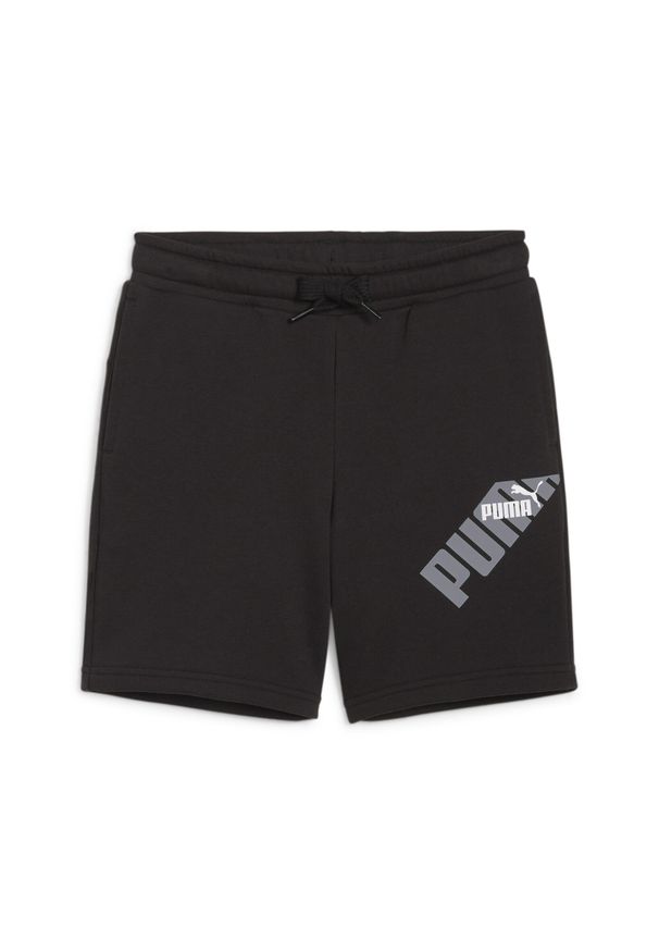 Szorty dla dzieci Puma Power. Okazja: na uczelnię. Kolor: czarny. Styl: sportowy. Sport: fitness, joga i pilates