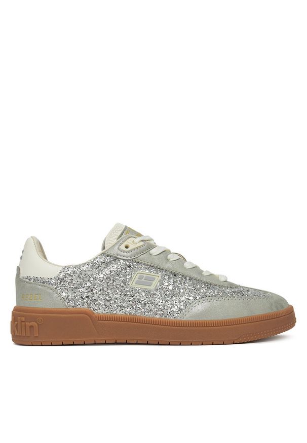 Sneakersy D.Franklin. Kolor: srebrny