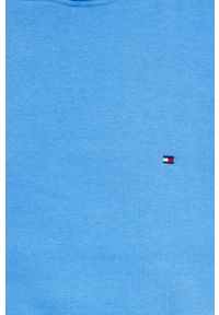 TOMMY HILFIGER - Tommy Hilfiger bluza męska kolor niebieski z kapturem gładka. Typ kołnierza: kaptur. Kolor: niebieski. Wzór: gładki #2