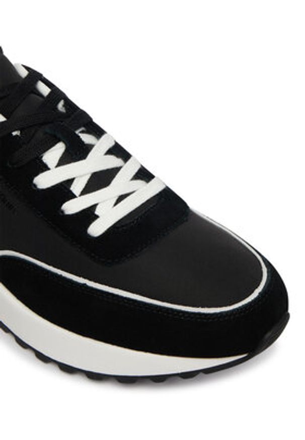 Calvin Klein Sneakersy City Runner Laceup Ny Mix HM0HM02144 Czarny. Kolor: czarny. Materiał: materiał