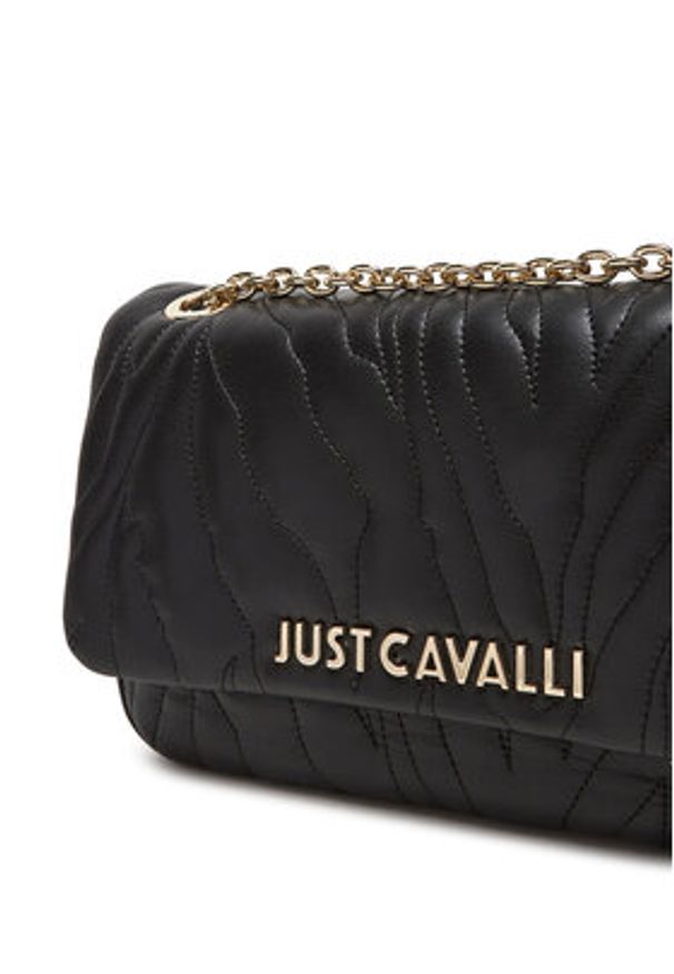 Just Cavalli Torebka 78RA4BE3 ZSB23 Czarny. Kolor: czarny. Materiał: skórzane