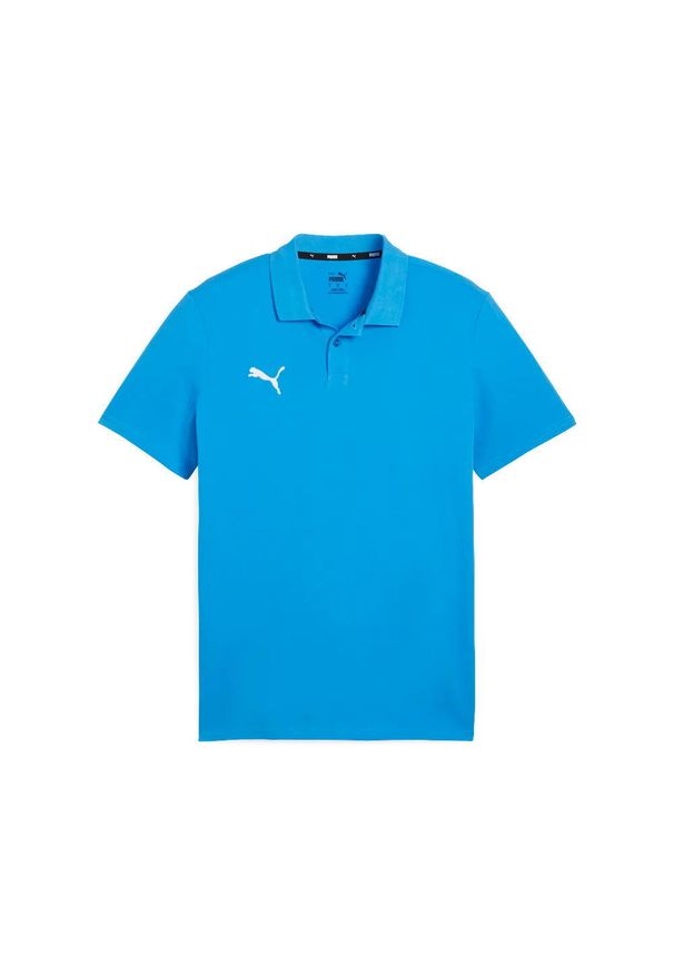 Polo Puma Teamgoal Casuals. Typ kołnierza: polo. Kolor: niebieski. Materiał: bawełna. Sport: piłka nożna