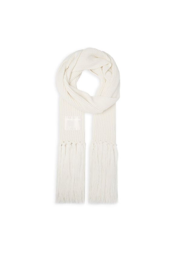Patrizia Pepe Szalik 2F0049/K070 Écru. Kolor: kremowy. Materiał: materiał