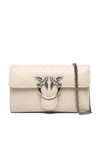 Pinko - PINKO Torebka Love One Wallet Light AI 25-26 PLTT 105344 A2JC Écru. Materiał: skórzane
