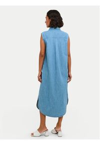 Kaffe Sukienka jeansowa Louise 10508518 Niebieski Regular Fit. Kolor: niebieski. Materiał: bawełna #6