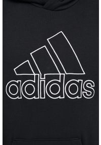 adidas Performance bluza męska kolor czarny z kapturem z aplikacją. Typ kołnierza: kaptur. Kolor: czarny. Materiał: materiał. Wzór: aplikacja