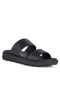 Geox Klapki U Spherica Ec6 U45GWA 00085 C9999 Czarny. Kolor: czarny. Materiał: skóra #5