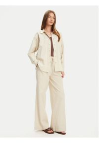 Mustang Spodnie materiałowe Tuscaloosa 1016583 Beżowy Wide Fit. Kolor: beżowy. Materiał: bawełna #3