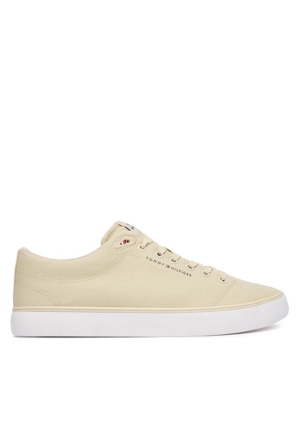 TOMMY HILFIGER - Tommy Hilfiger Sneakersy Harlem Core Ii Cvs FM0FM05817 Beżowy. Kolor: beżowy. Materiał: materiał
