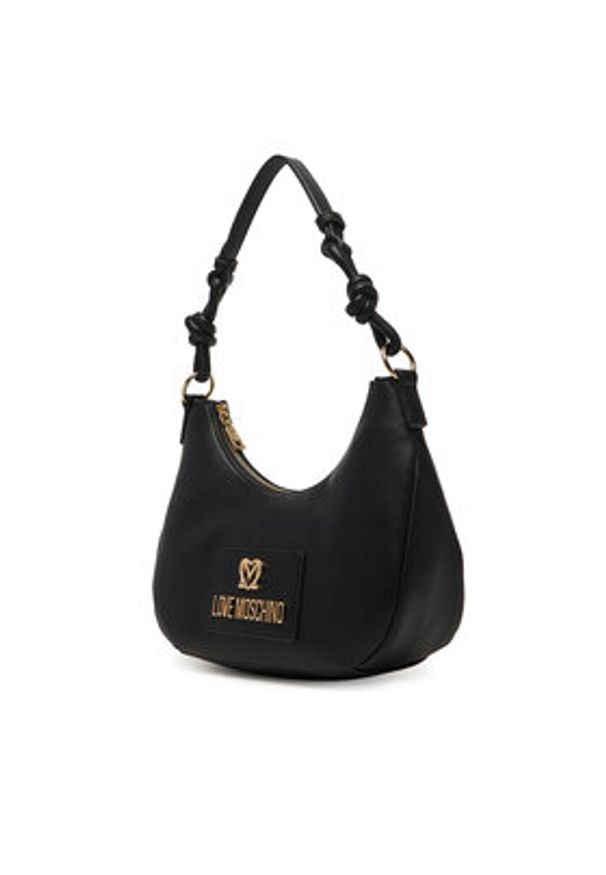 Love Moschino - LOVE MOSCHINO Torebka JC4237PP0OKC0000 Czarny. Kolor: czarny. Materiał: skórzane