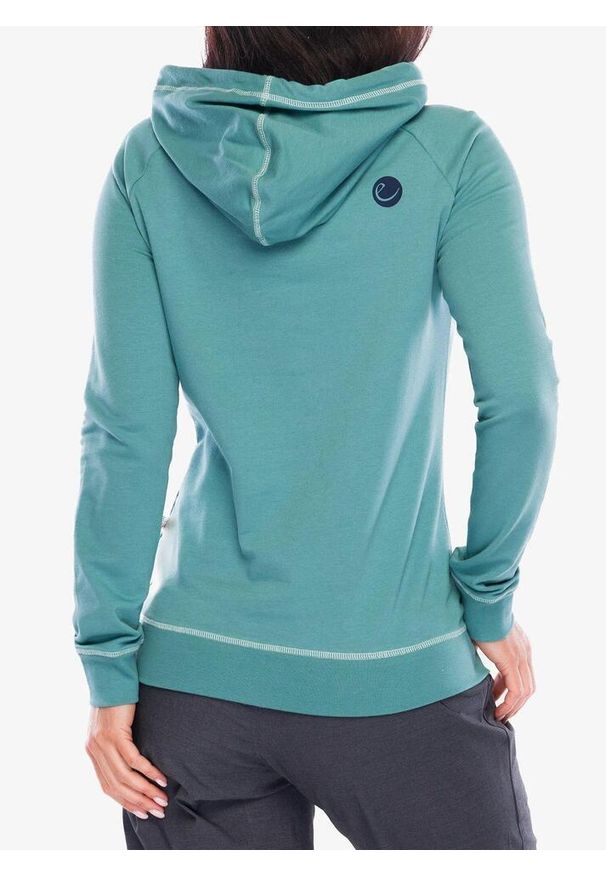 EDELRID - Bluza z kapturem damska Edelrid Tecu Hoody. Typ kołnierza: kaptur. Kolor: zielony