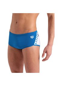 Szorty Kąpielowe Arena Planet Swim Low Waist Short. Kolor: niebieski. Materiał: materiał