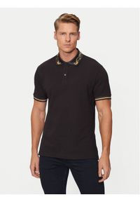 Versace Jeans Couture Polo 77GAGT06 Czarny Regular Fit. Typ kołnierza: polo. Kolor: czarny. Materiał: bawełna #1