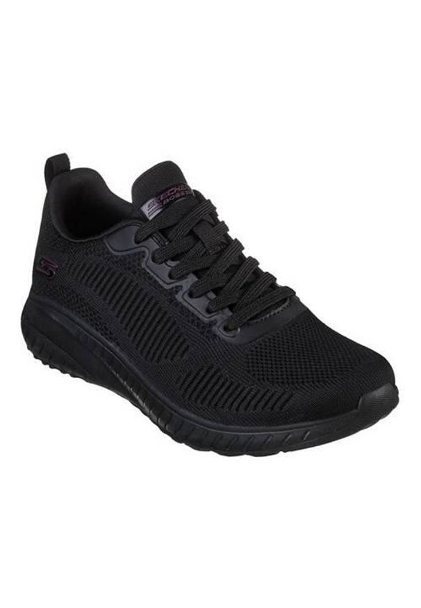 skechers - Buty do chodzenia damskie Skechers Bobs Squad Chaos Face Off. Zapięcie: sznurówki. Kolor: czarny. Materiał: guma, syntetyk, tkanina, materiał. Szerokość cholewki: normalna. Sport: turystyka piesza