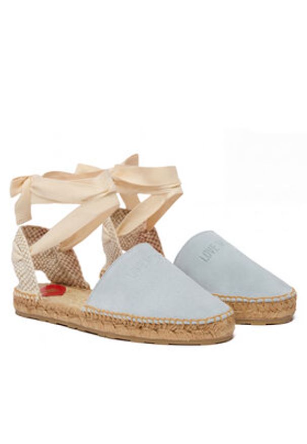 Love Moschino - LOVE MOSCHINO Espadryle JA10562G0OIG5701 Błękitny. Kolor: niebieski. Materiał: skóra, zamsz