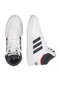 Adidas - adidas Sneakersy HOOPS 3.0 MID GY5543 Biały. Kolor: biały. Materiał: materiał #3