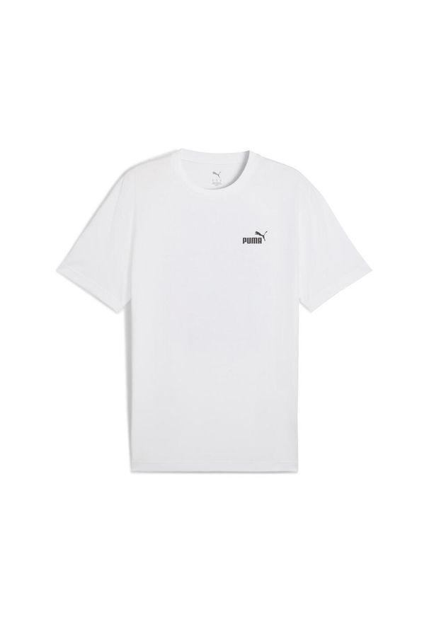 Puma - Męska koszulka sportowa Graphics Summer PUMA White. Kolor: biały. Materiał: guma. Wzór: nadruk. Sezon: lato