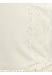 Adidas - adidas Top Pearl Tube KE3403 Écru Slim Fit. Kolor: kremowy. Materiał: syntetyk #2