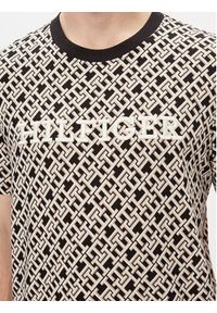 TOMMY HILFIGER - Tommy Hilfiger T-Shirt Aop Monotype Tee MW0MW34187 Czarny Regular Fit. Kolor: czarny. Materiał: bawełna #2
