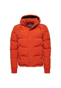 Kurtka puchowa z kapturem Superdry Everest. Typ kołnierza: kaptur. Kolor: pomarańczowy. Materiał: puch #1