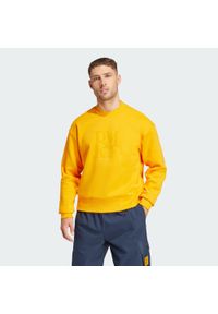 Adidas - Bluza Real Madrid Seasonal Doubleknit Crewneck. Kolor: pomarańczowy