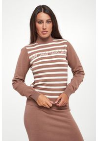 Liu Jo - Golf damski w paski LIU JO. Typ kołnierza: golf. Wzór: paski #1