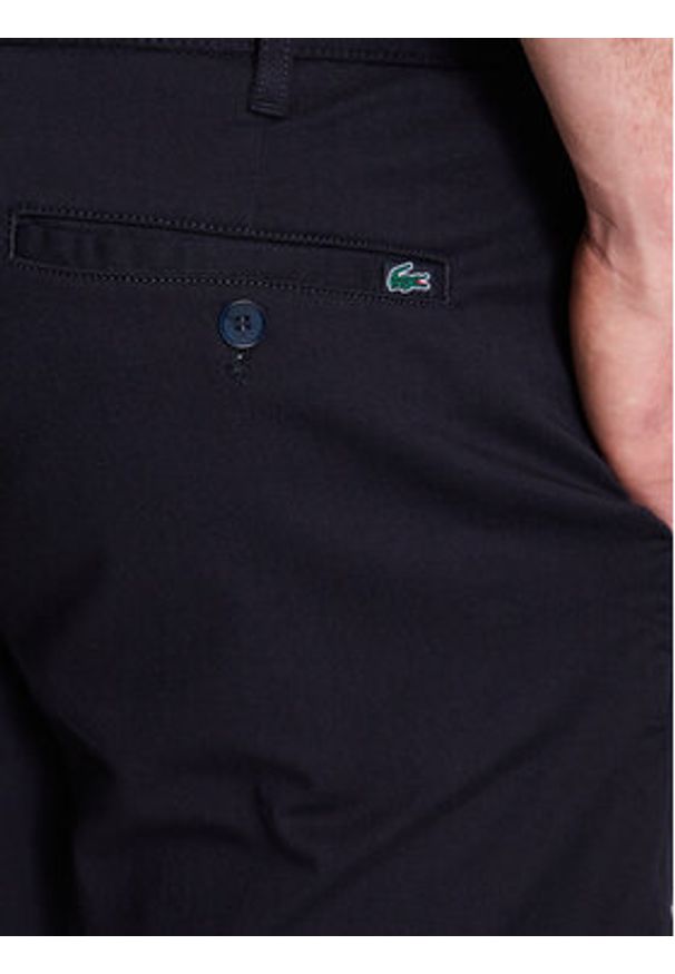 Lacoste Szorty materiałowe FH2647 Czarny Regular Fit. Kolor: czarny. Materiał: bawełna