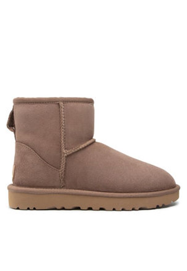 Ugg Śniegowce W Classic Mini II 1016222 Brązowy. Kolor: brązowy. Materiał: zamsz, skóra