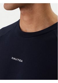 Nautica T-Shirt NCC04498 Granatowy Regular Fit. Kolor: niebieski. Materiał: bawełna #5