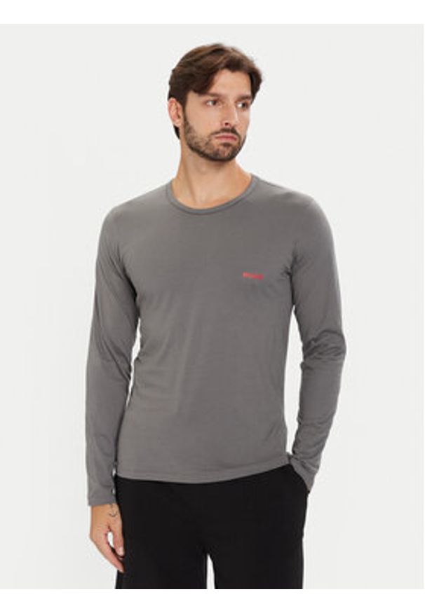 Hugo - HUGO Komplet 3 longsleeve 50492631 Kolorowy Regular Fit. Materiał: bawełna. Długość rękawa: długi rękaw. Wzór: kolorowy