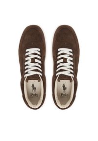 Polo Ralph Lauren Sneakersy 809973704003 Brązowy. Kolor: brązowy. Materiał: zamsz, skóra #5