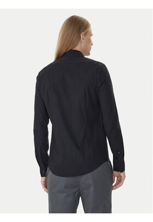 Calvin Klein Koszula LV019EU060 Czarny Extra Slim Fit. Kolor: czarny. Materiał: bawełna