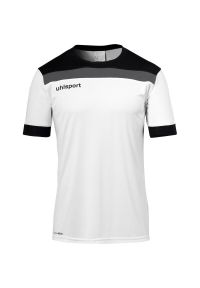 UHLSPORT - Koszulka sportowa męska Uhlsport Offense 23. Kolor: czarny, wielokolorowy, biały. Długość rękawa: krótki rękaw. Długość: krótkie