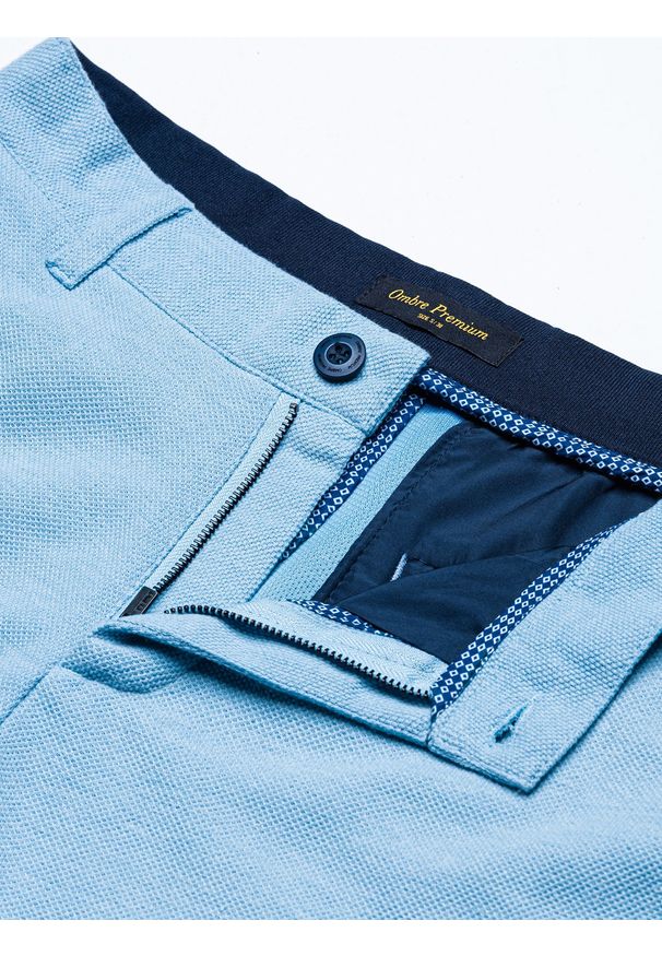 Niebieskie szorty Ombre Clothing krótkie, na co dzień, casualowe
