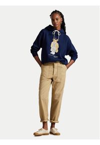 Polo Ralph Lauren Bluza 211971757001 Granatowy Relaxed Fit. Typ kołnierza: polo. Kolor: niebieski. Materiał: bawełna #3