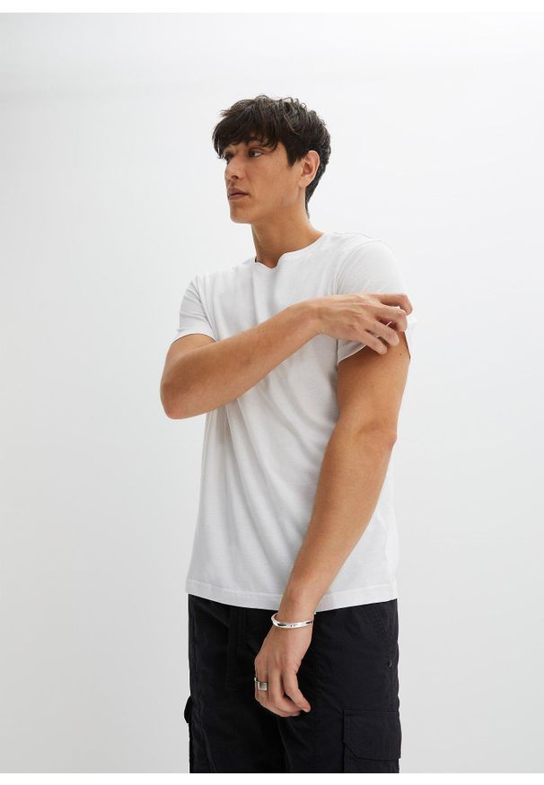 bonprix - T-shirt (5 szt.). Kolor: biały