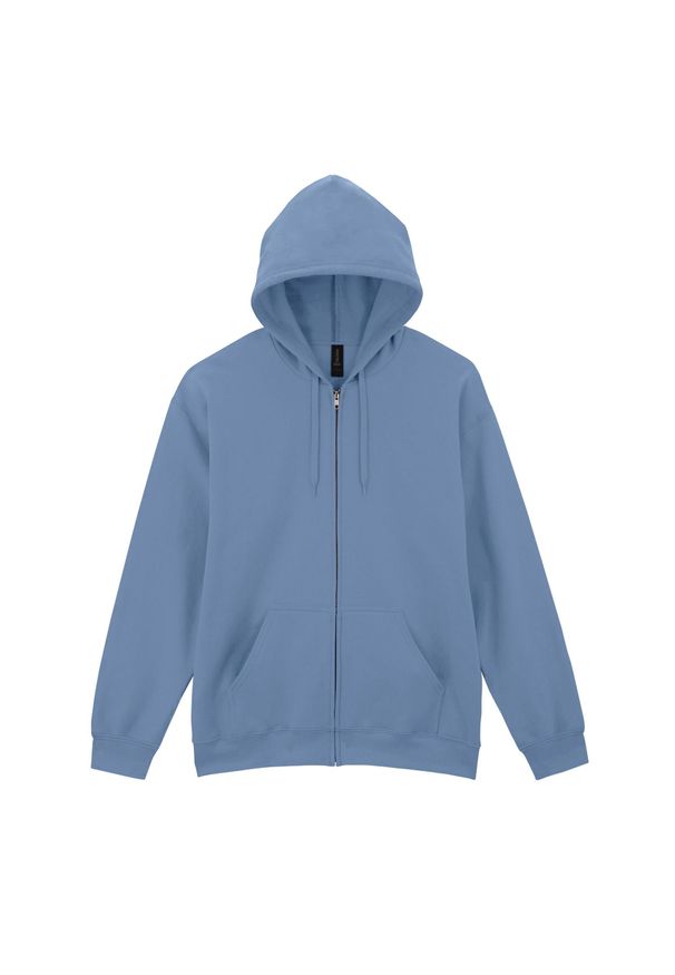 GILDAN - Męska Bluza Z Kapturem Softstyle Midweight Full Zip. Typ kołnierza: kaptur. Kolor: szary, niebieski, wielokolorowy