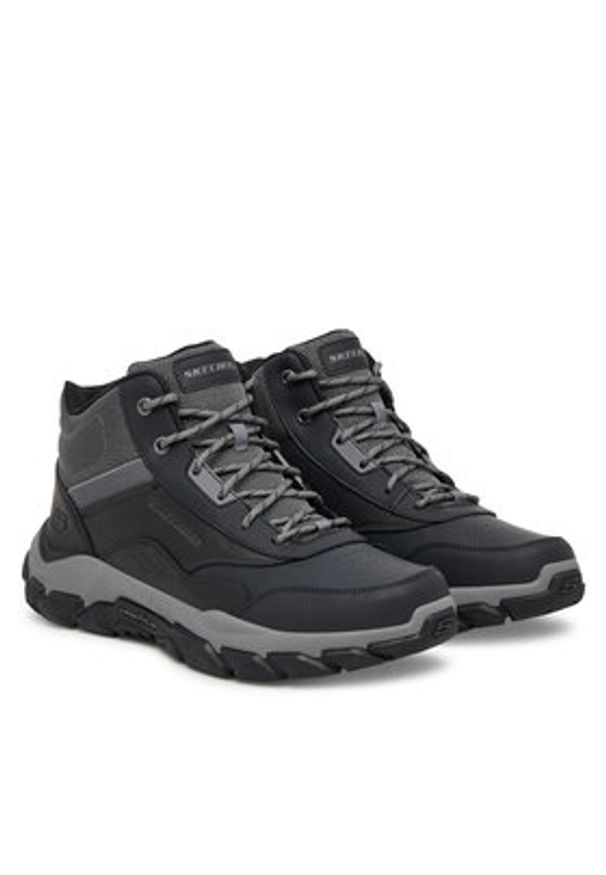 skechers - Skechers Trekkingi Santoro 205587 BLK Czarny. Kolor: czarny. Materiał: skóra. Sport: turystyka piesza