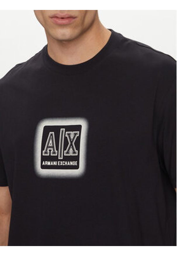 Armani Exchange T-Shirt XM000545 AF10361 UB101 Granatowy Regular Fit. Kolor: niebieski. Materiał: bawełna