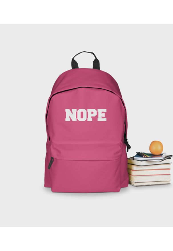 MegaKoszulki - Plecak szkolny Nope - plecak różowy. Kolor: różowy