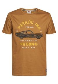 Petrol Industries T-Shirt M-1030-TSR604 Brązowy Regular Fit. Kolor: brązowy #5