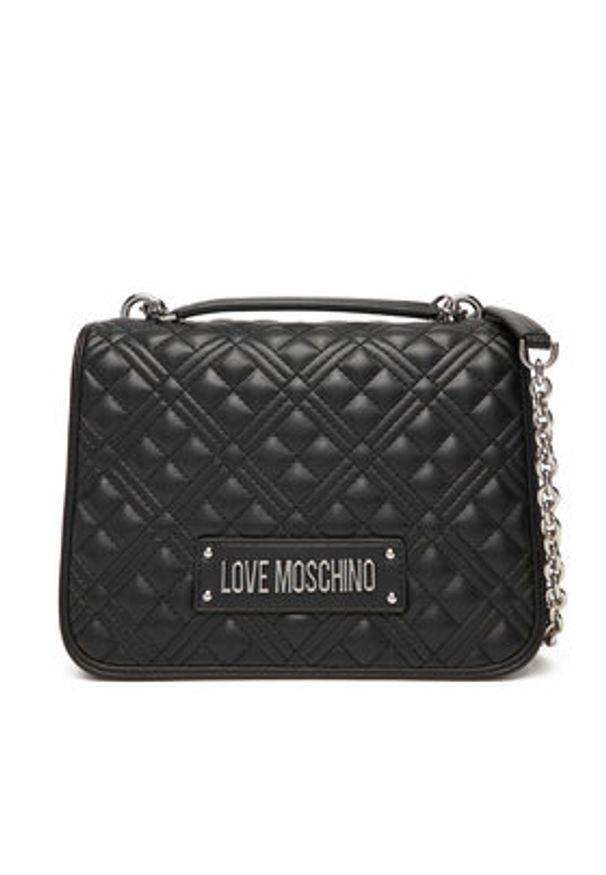 Love Moschino - LOVE MOSCHINO Torebka JC4000PP0NLA000B Czarny. Kolor: czarny. Materiał: skórzane