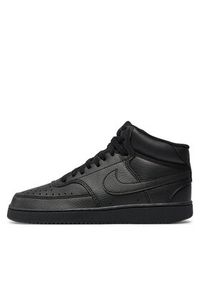 Nike Sneakersy Court Vision Mid Nn DN3577 003 Czarny. Kolor: czarny. Materiał: skóra. Model: Nike Court