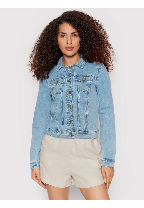 only - ONLY Kurtka jeansowa Wonder 15243147 Niebieski Regular Fit. Kolor: niebieski. Materiał: bawełna, jeans