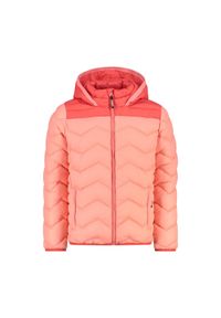 Kurtka puchowa z kapturem 3M™ Thinsulate™ dla dziewczynki CMP. Typ kołnierza: kaptur. Kolor: pomarańczowy. Materiał: puch. Technologia: Thinsulate. Sport: turystyka piesza #1