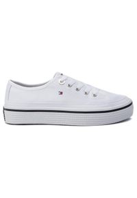 TOMMY HILFIGER - Tommy Hilfiger Tenisówki Corporate Flatform Sneaker FW0FW04259 Biały. Kolor: biały #3