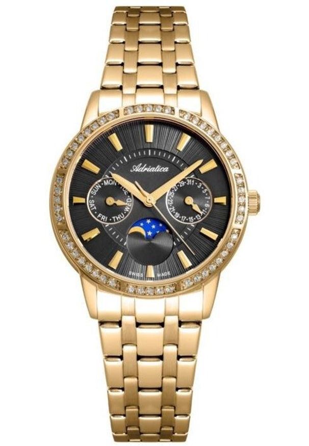 Zegarek damski Adriatica A3601.1116QFZ złoty. Kolor: złoty