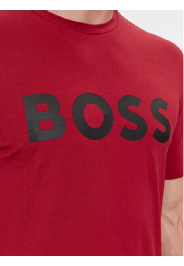 BOSS - Boss T-Shirt Thinking 1 50481923 Czerwony Regular Fit. Kolor: czerwony. Materiał: bawełna