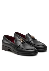 TOMMY HILFIGER - Tommy Hilfiger Lordsy Th Leather Classic Loafer FW0FW07961 Czarny. Kolor: czarny. Materiał: skóra #4