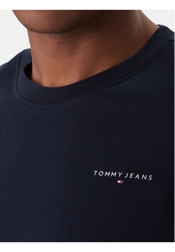 Tommy Jeans Komplet t-shirtów Linear DM0DM22316 Czarny Slim Fit. Kolor: czarny. Materiał: bawełna